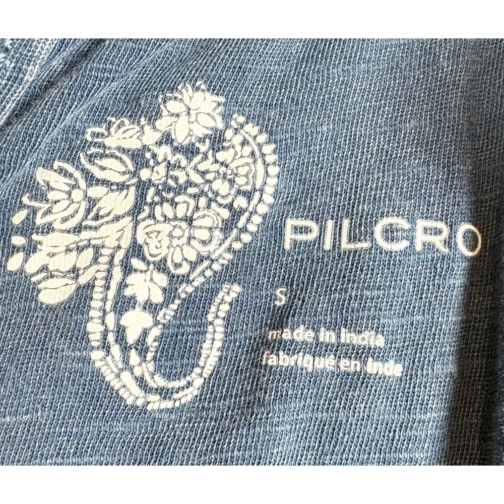 Anthropologie PILCRO Tank Top Blue Twist-Back Boho Summer Casual Sz Small - Picture 8 of 10